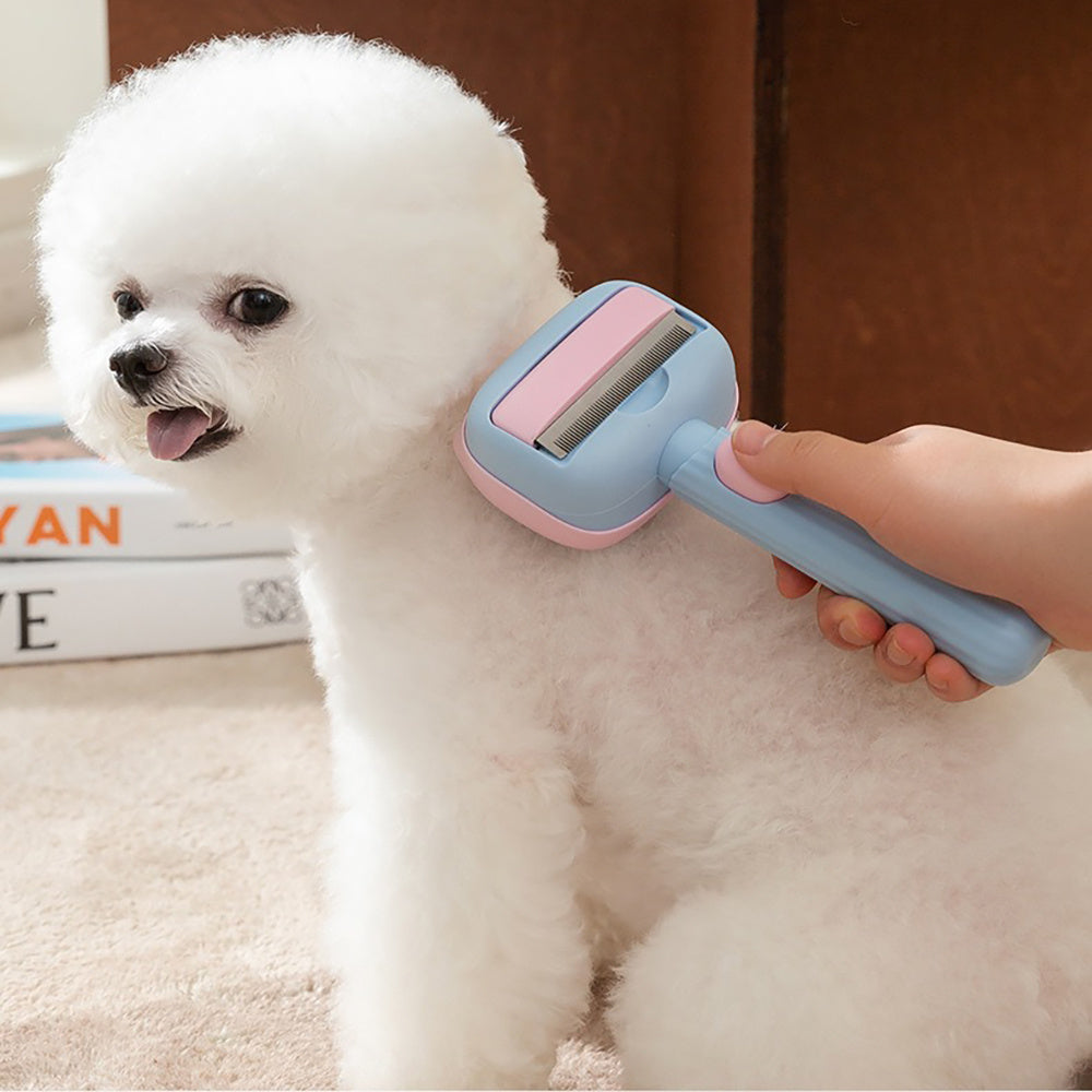 Pet Grooming Deshedding Brush And Dematting Comb For All Hair Breeds