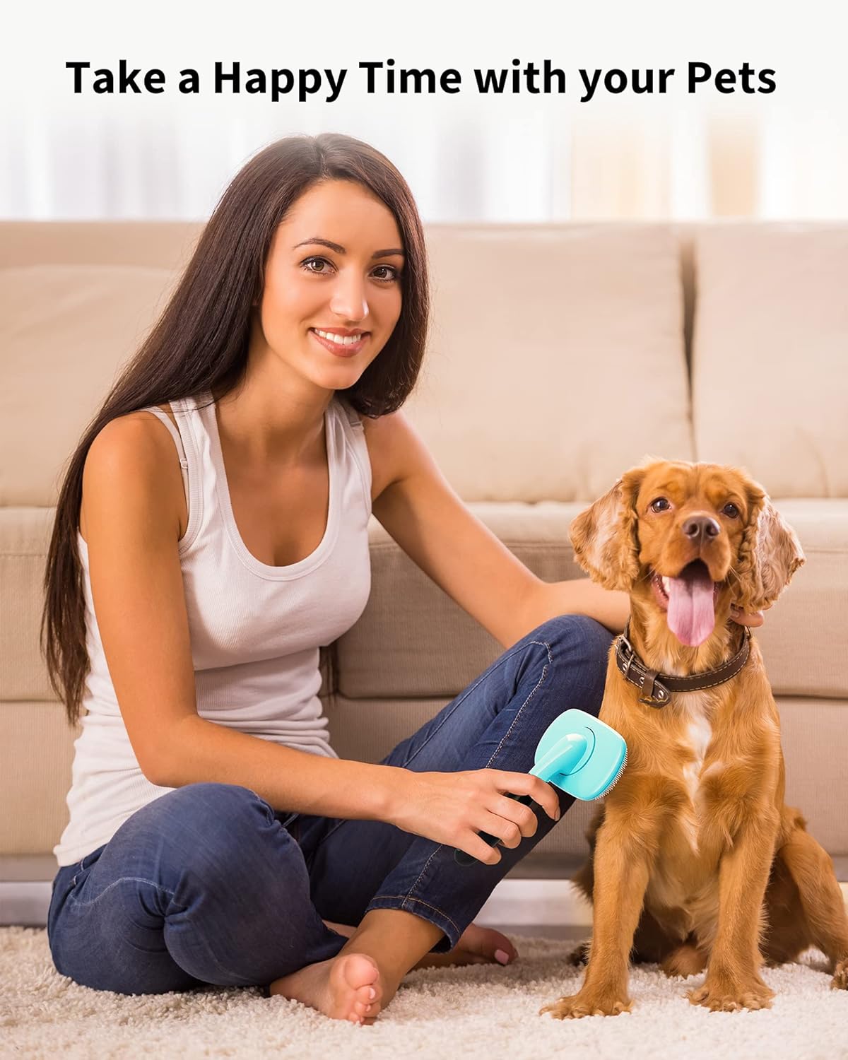Pet Grooming Brush For Shedding And Hair Removal Tools