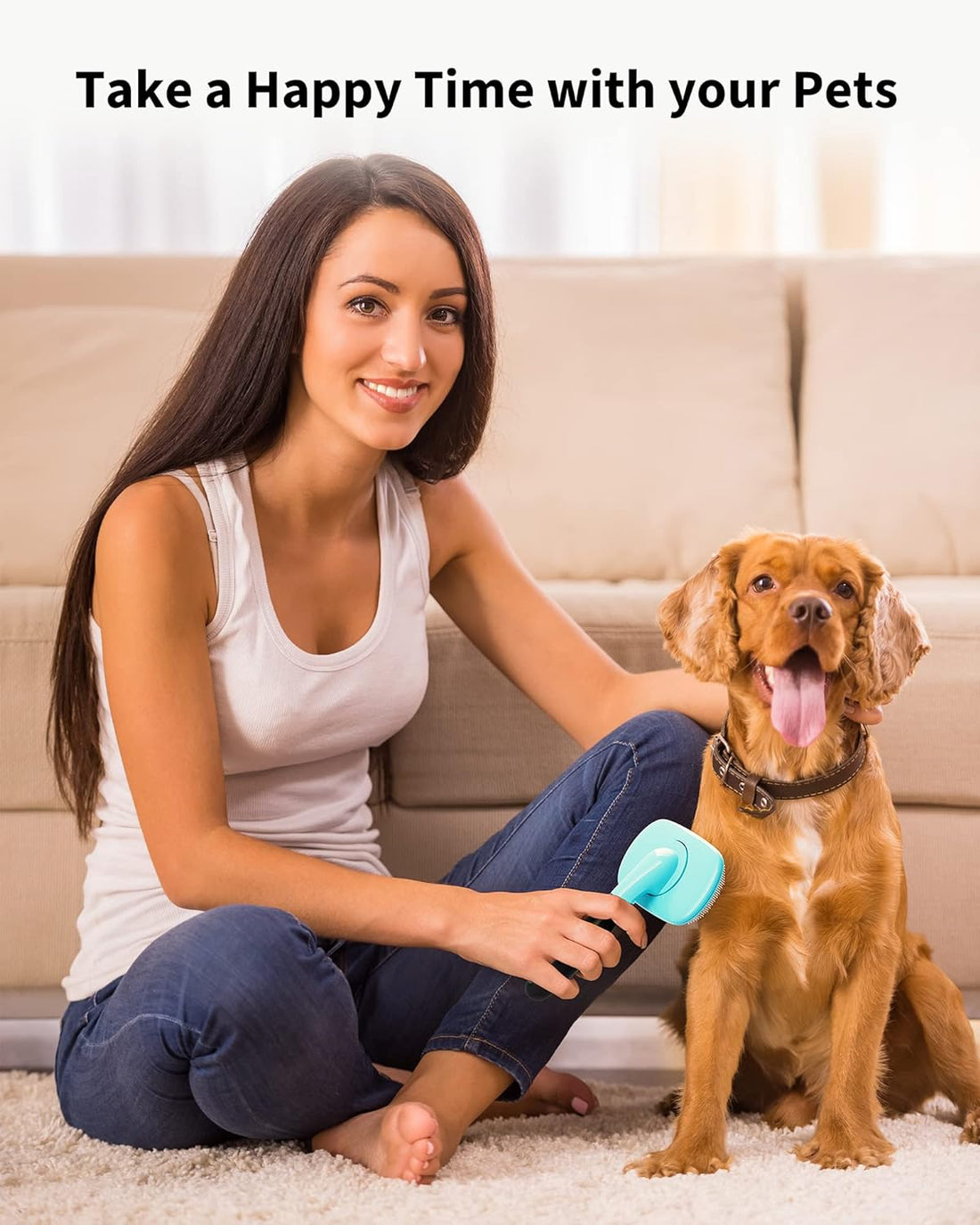 Pet Grooming Brush For Shedding And Hair Removal Tools