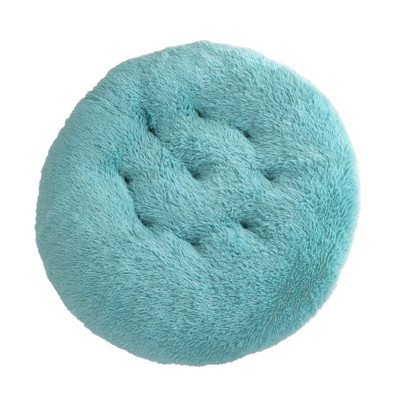 Round Plush Pet Mat Soft Cozy Indoor Bed