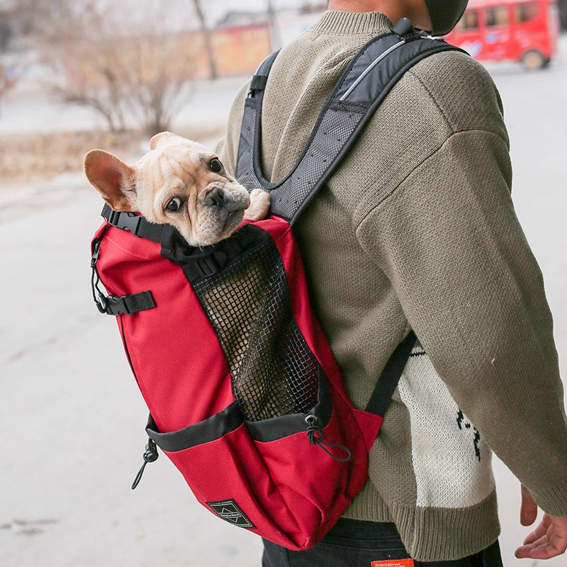 Double-Shoulder Portable Pet Carrier Backpack Travel Outdoor Bag
