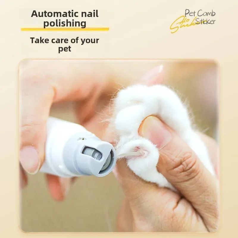Rechargeable Two-In-One Electric Pet Nail Trimmer And Grooming Brush