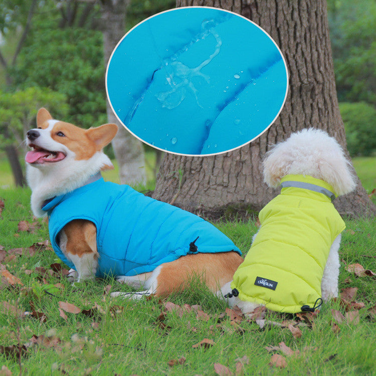 Thickened Waterproof Outdoor Pet Jacket Double-Sided Reflective Design