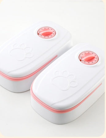 Automatic Pet Feeder Smart Timer Food Dispenser Stainless Steel Bowl