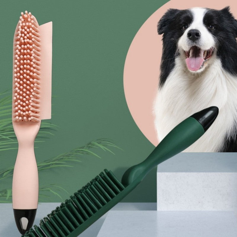 Pet Grooming Brush Hair Remover Massage Comb With Collector