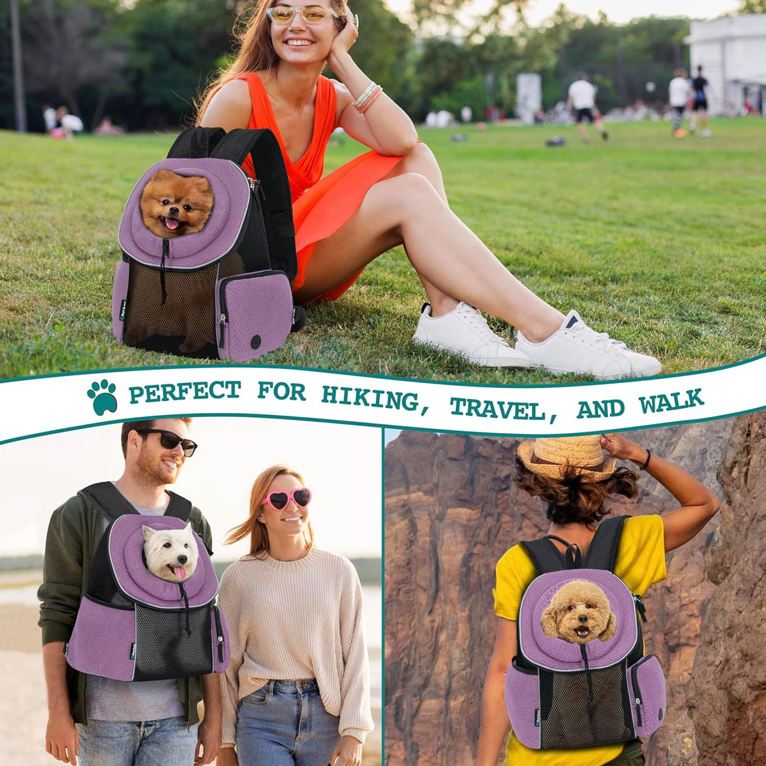 Portable Pet Carrier Backpack Travel Bag Breathable Outdoor Carrier