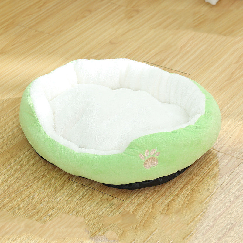 Removable Washable Round Pet Kennel Bed Durable Comfortable Cushion