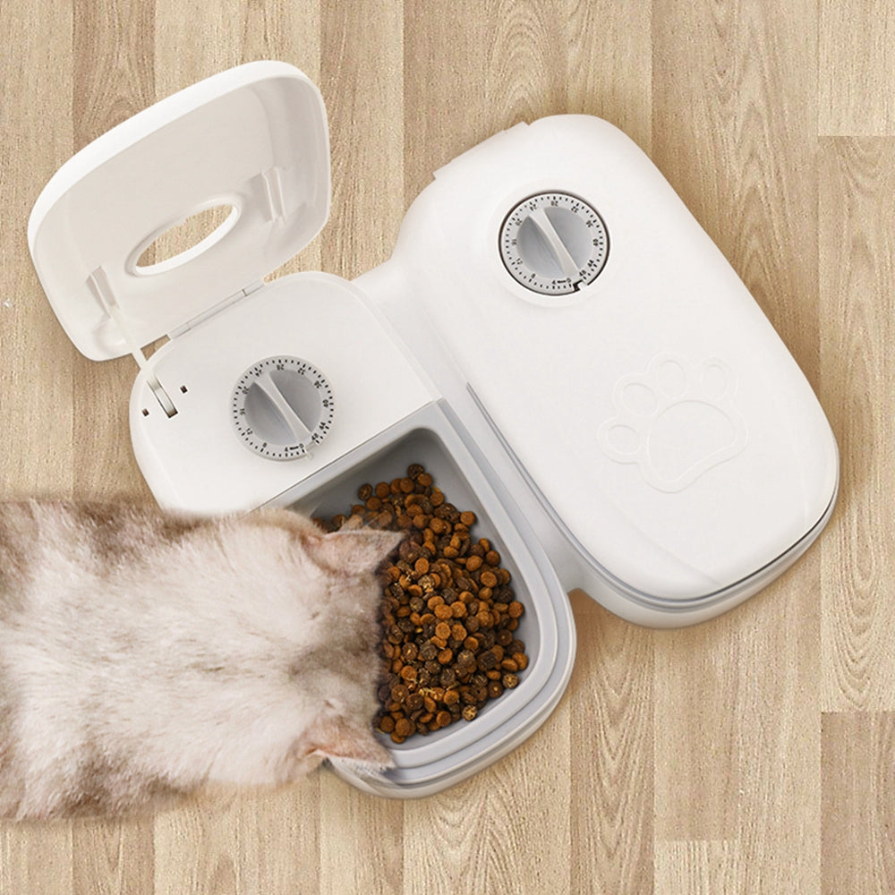 Automatic Pet Feeder Smart Timer Food Dispenser Stainless Steel Bowl