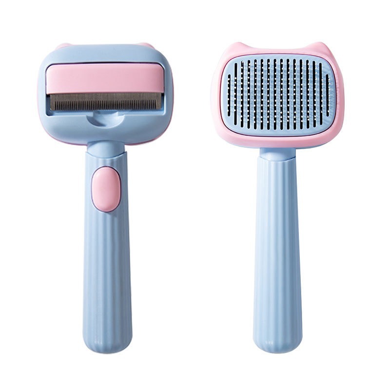Pet Grooming Deshedding Brush And Dematting Comb For All Hair Breeds
