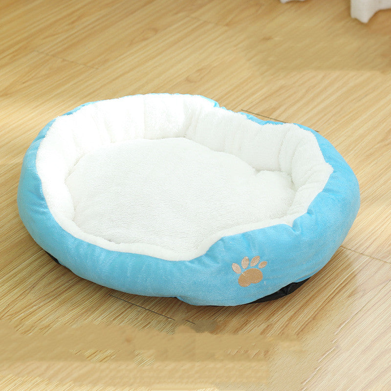 Removable Washable Round Pet Kennel Bed Durable Comfortable Cushion