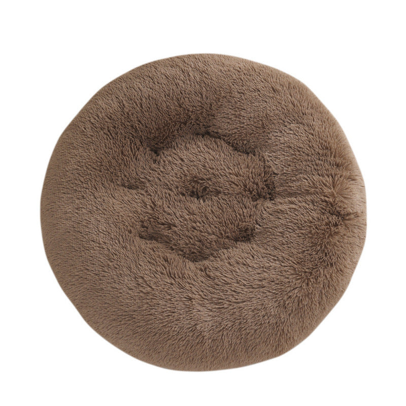Round Plush Pet Mat Soft Cozy Indoor Bed