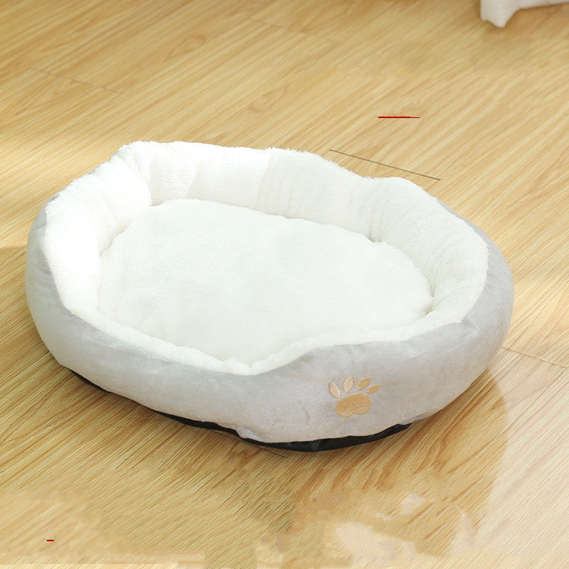 Removable Washable Round Pet Kennel Bed Durable Comfortable Cushion