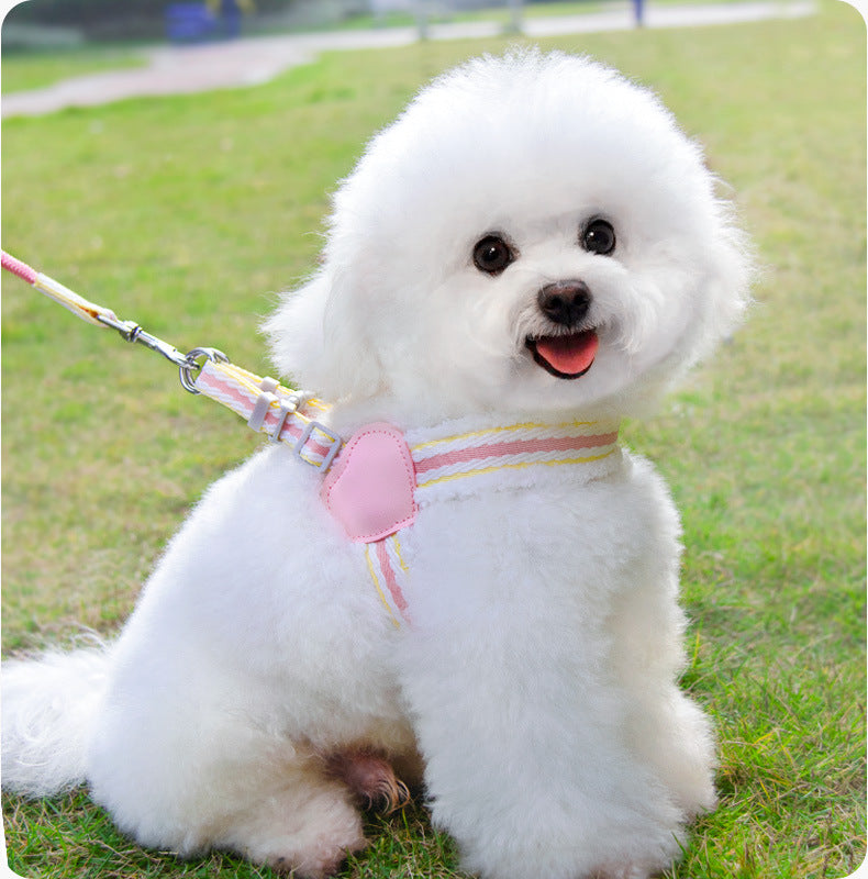 Breathable Pet Chest Harness Leash For Comfortable Summer Walking