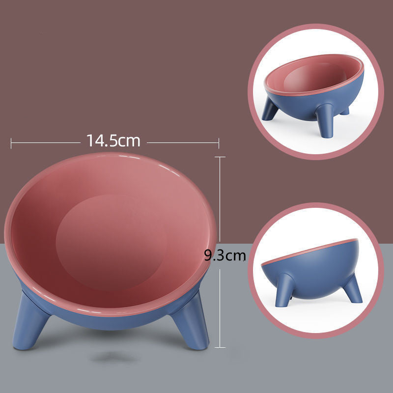 Raised Pet Feeding Bowl With Stand Durable Modern Design