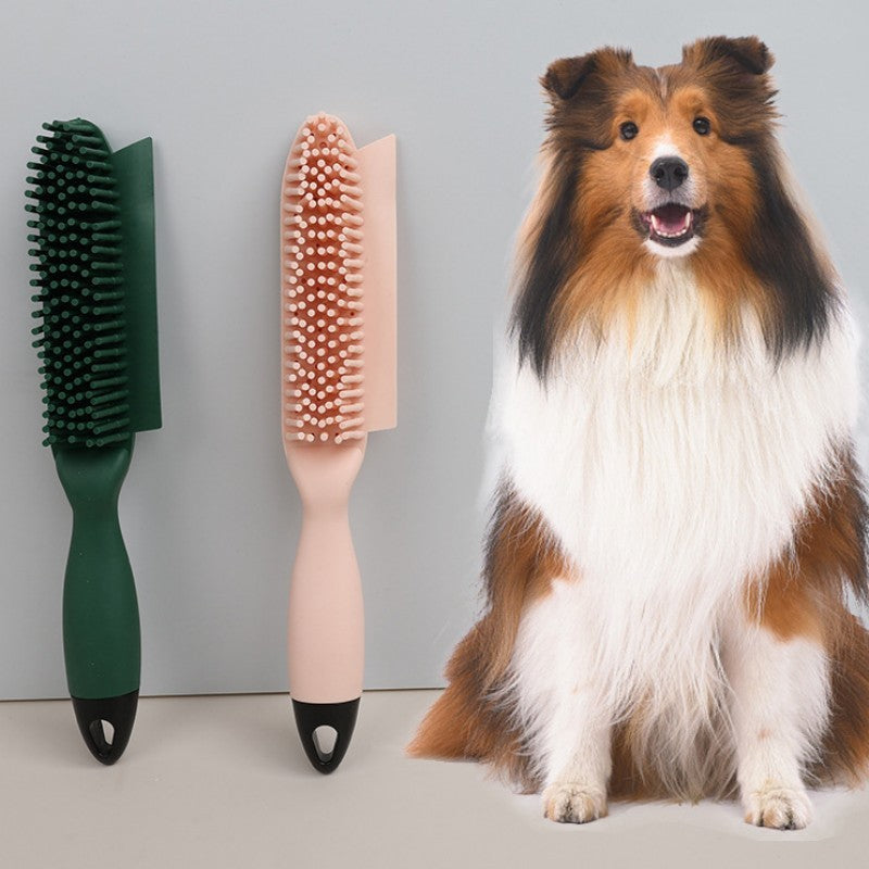 Pet Grooming Brush Hair Remover Massage Comb With Collector