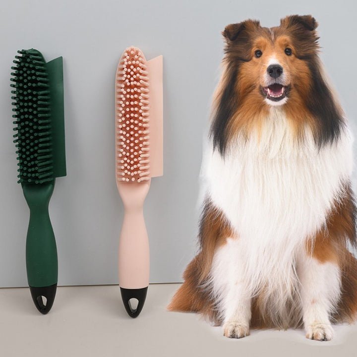 Pet Grooming Brush Hair Remover Massage Comb With Collector