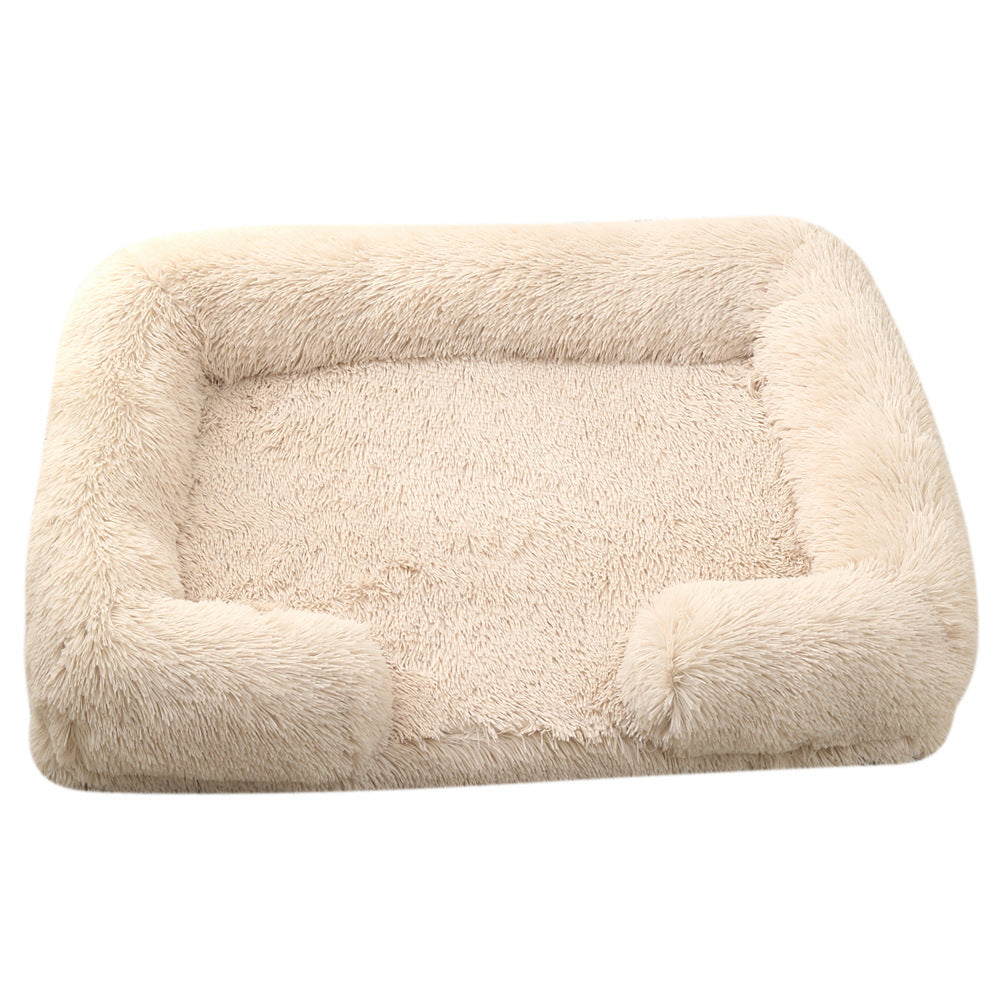 Plush Round Cozy Pet Bed Soft Warm Winter Mat