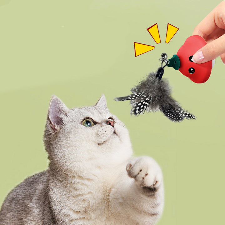Retractable Suction Cup Pet Wand Toy Interactive Exercise Play