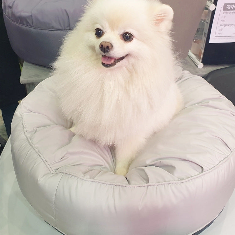 Large Round Pet Bed Moisture and Dust Resistant Washable Cushion