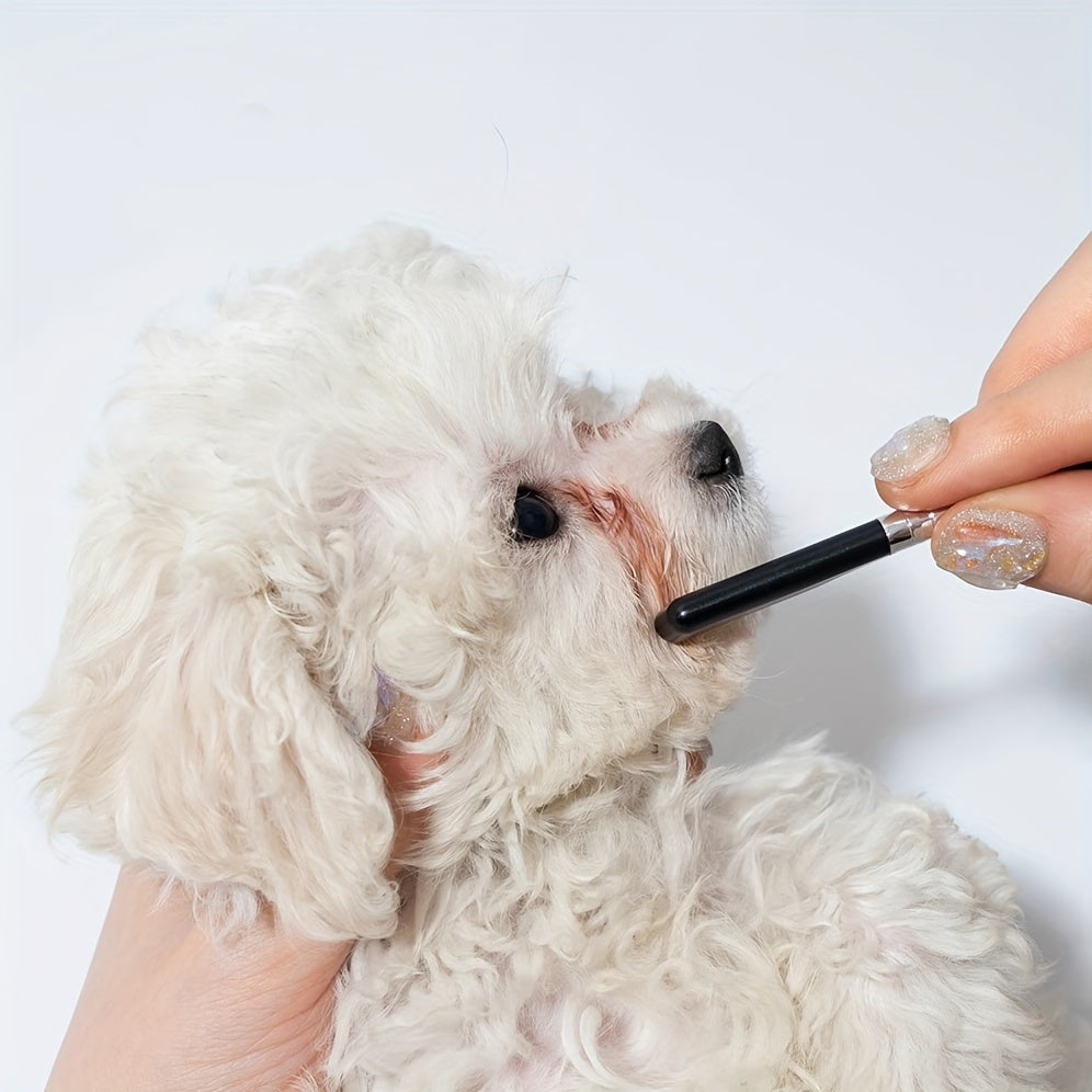 Pet Eye Grooming Brush With Soft Comb For Tear Stain Removal
