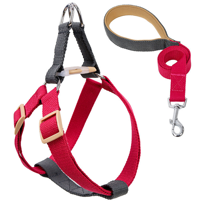 Colorful Drawstring Pet Leash Vest Style Adjustable Harness