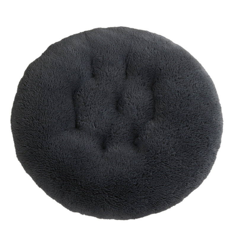 Round Plush Pet Mat Soft Cozy Indoor Bed