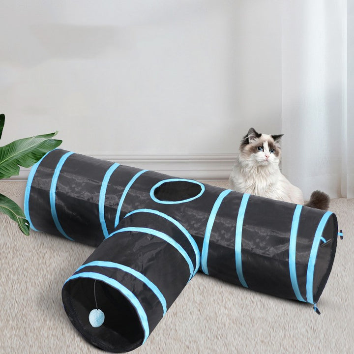 Foldable Cat Tunnel and Climbing Toy Path