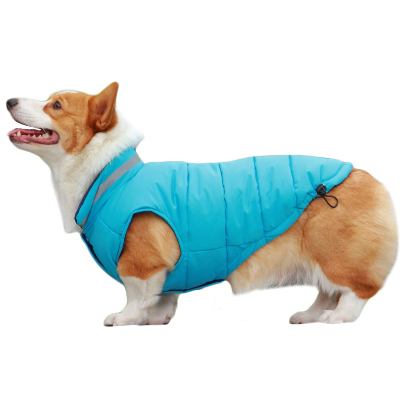 Thickened Waterproof Outdoor Pet Jacket Double-Sided Reflective Design