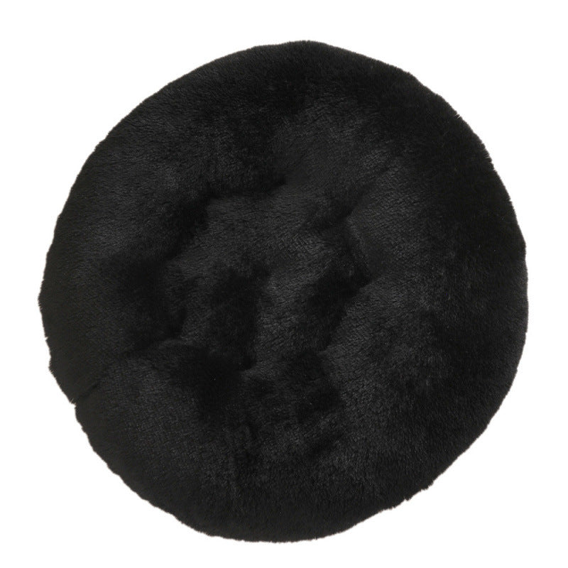 Round Plush Pet Mat Soft Cozy Indoor Bed