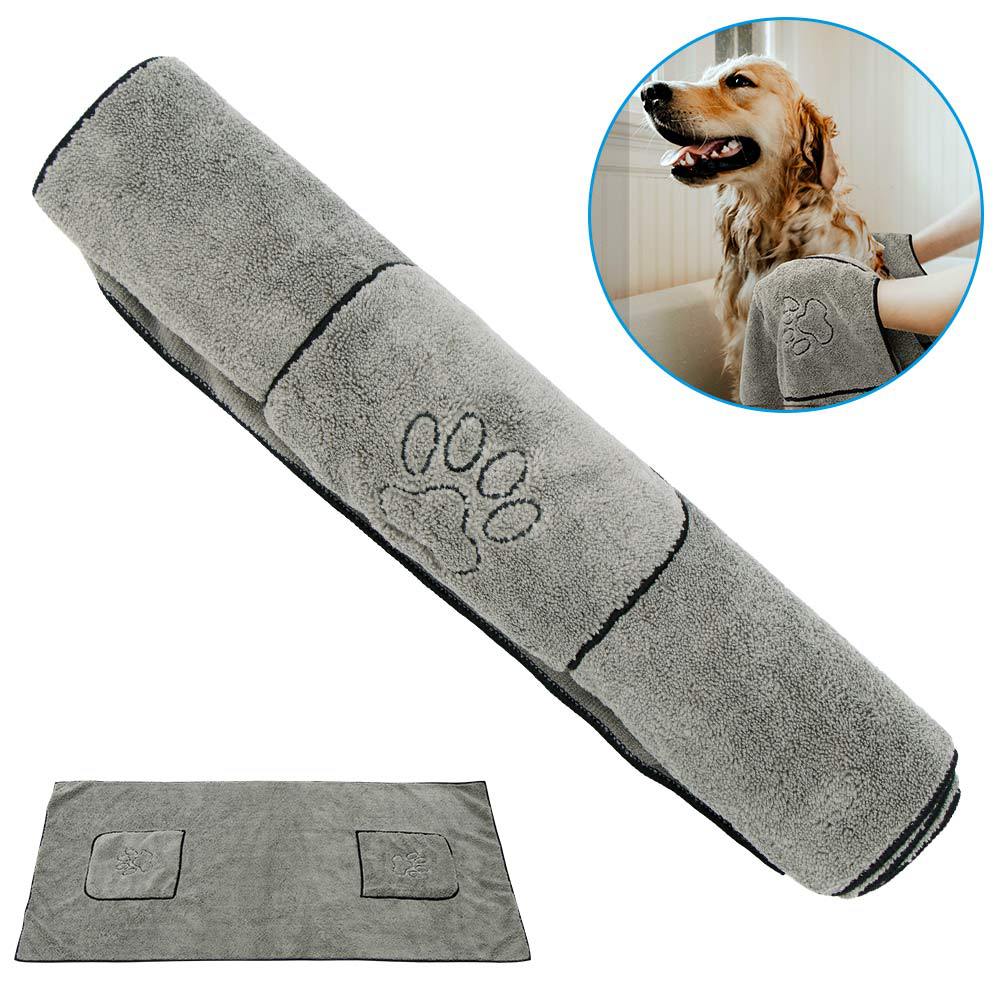 Super Absorbent Large Dog Puppy Bathrobe Soft Pet Towel