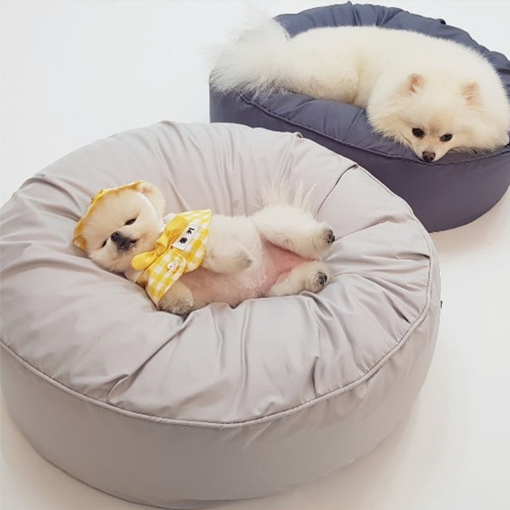 Large Round Pet Bed Moisture and Dust Resistant Washable Cushion