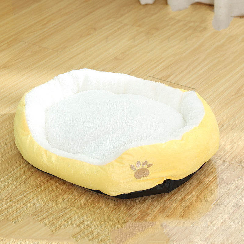 Removable Washable Round Pet Kennel Bed Durable Comfortable Cushion