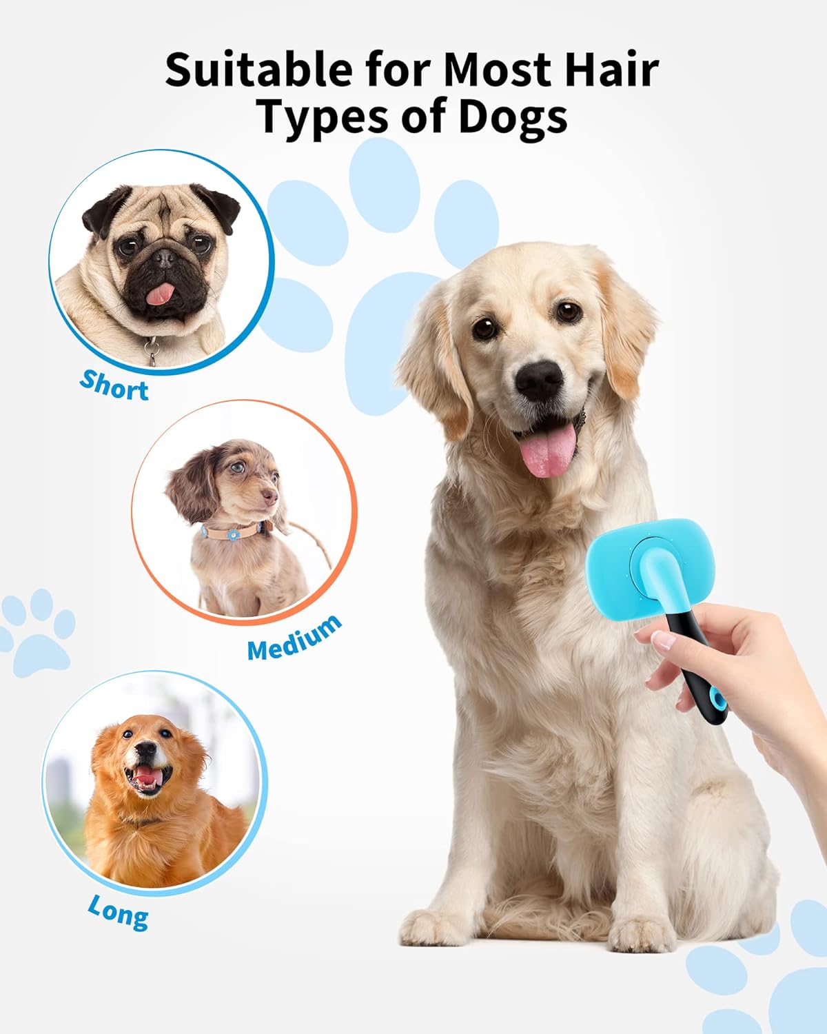 Pet Grooming Brush For Shedding And Hair Removal Tools