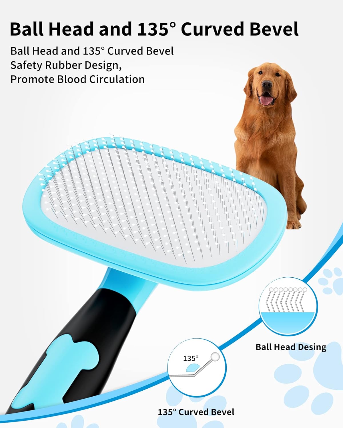 Pet Grooming Brush For Shedding And Hair Removal Tools