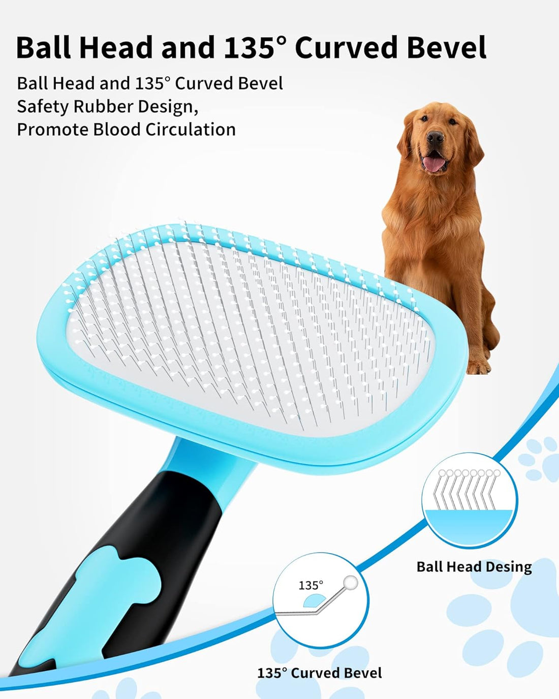 Pet Grooming Brush For Shedding And Hair Removal Tools