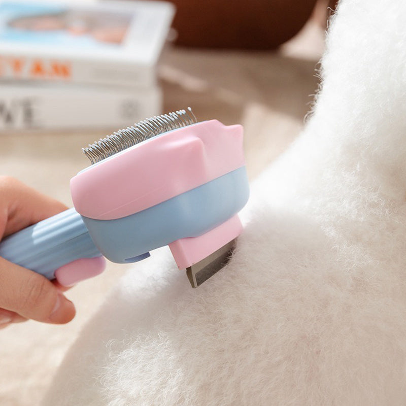 Pet Grooming Deshedding Brush And Dematting Comb For All Hair Breeds