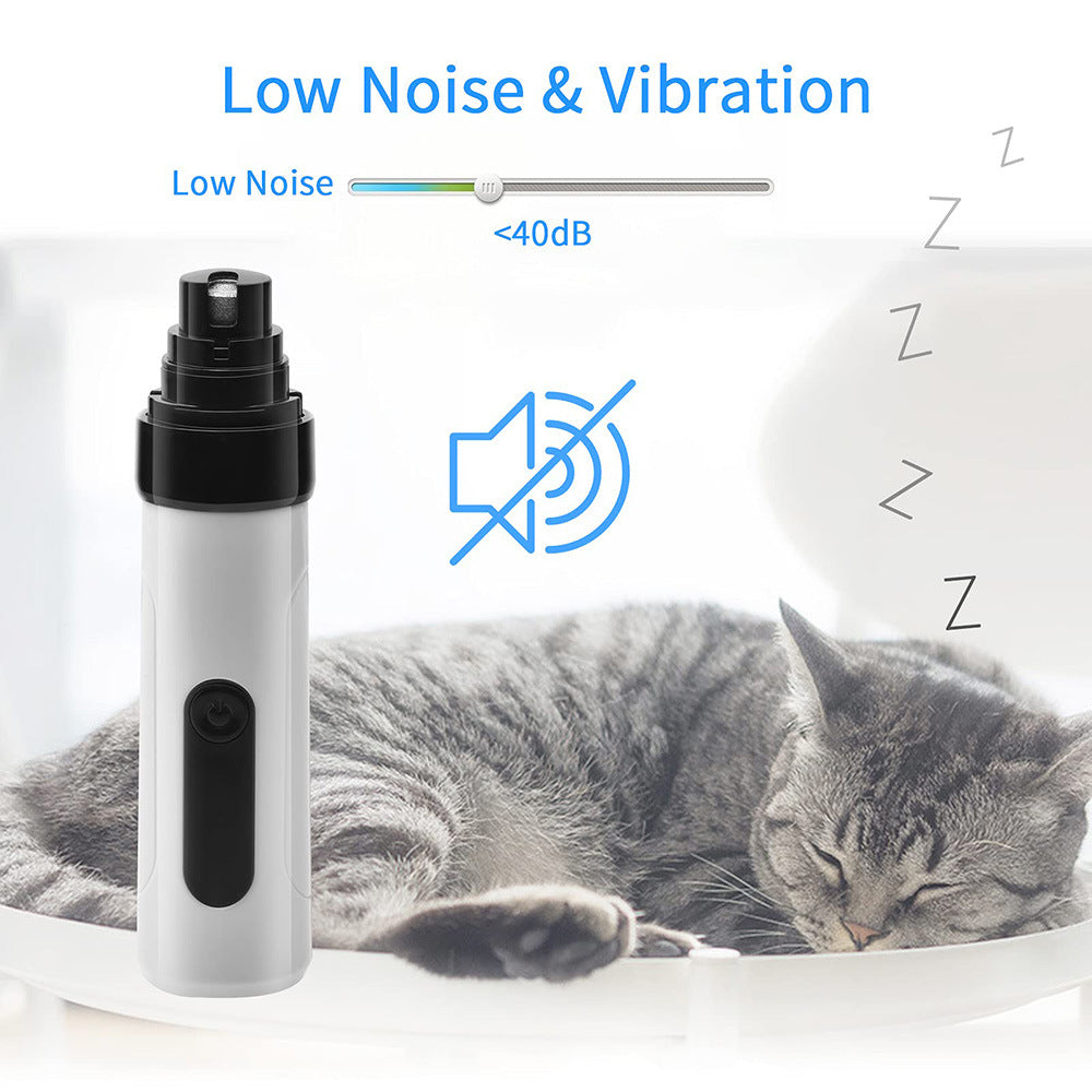 Rechargeable Electric Pet Nail Grinder Quiet Grooming Trimmer