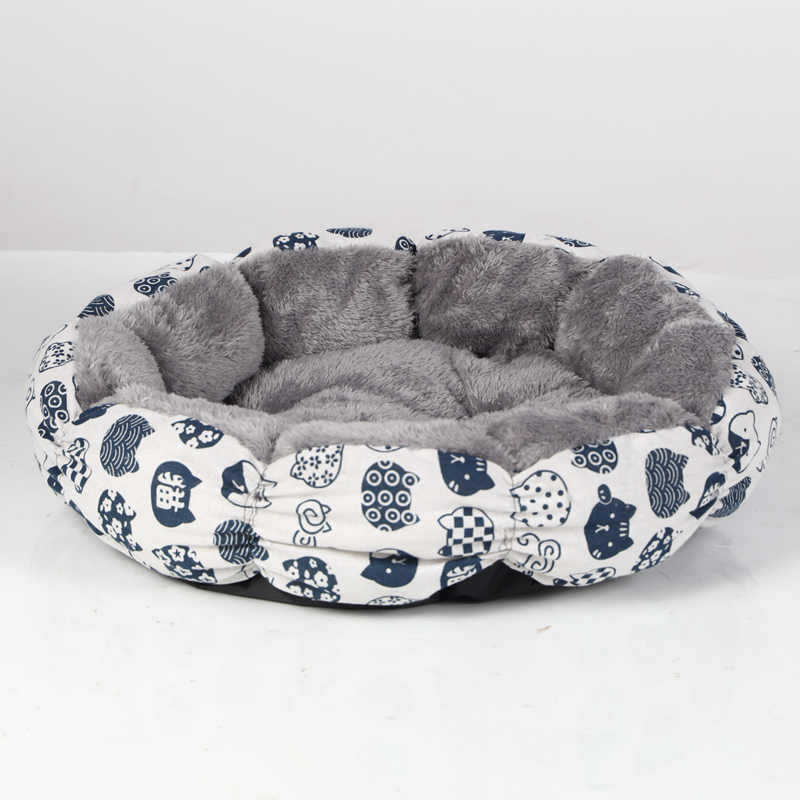 Calming Donut Cat And Small Dog Bed Round Fluffy Indoor Pet Bed