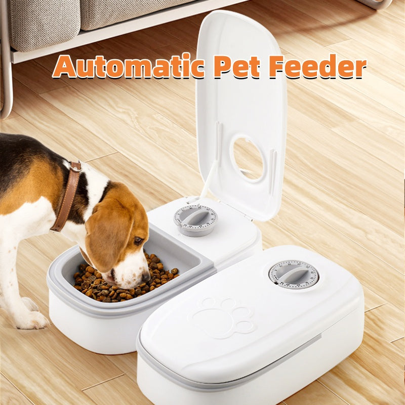 Automatic Pet Feeder Smart Timer Food Dispenser Stainless Steel Bowl