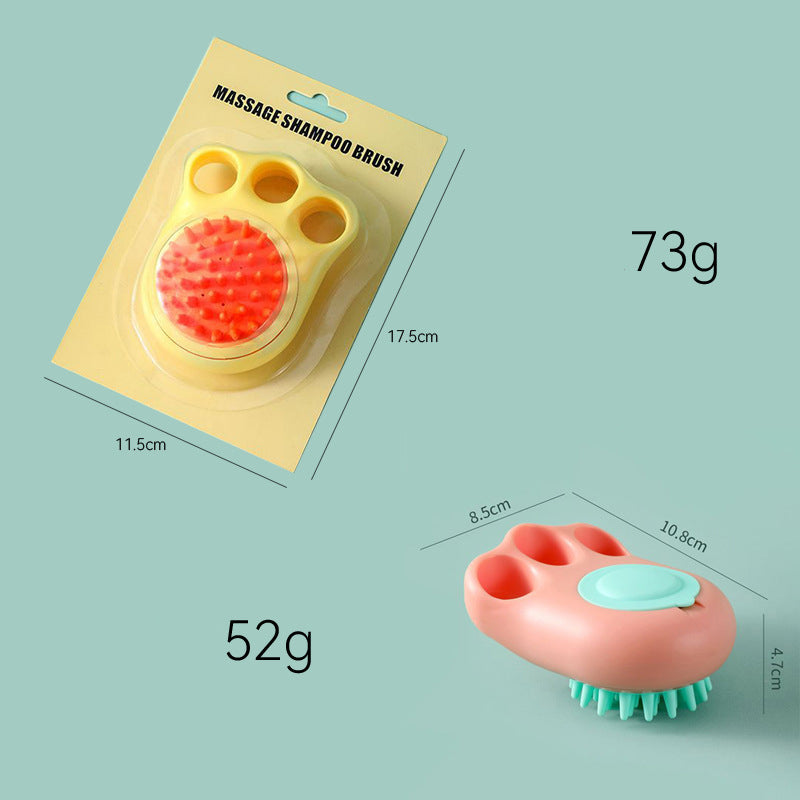 Pet Claw and Massage Bath Brush Grooming Tool