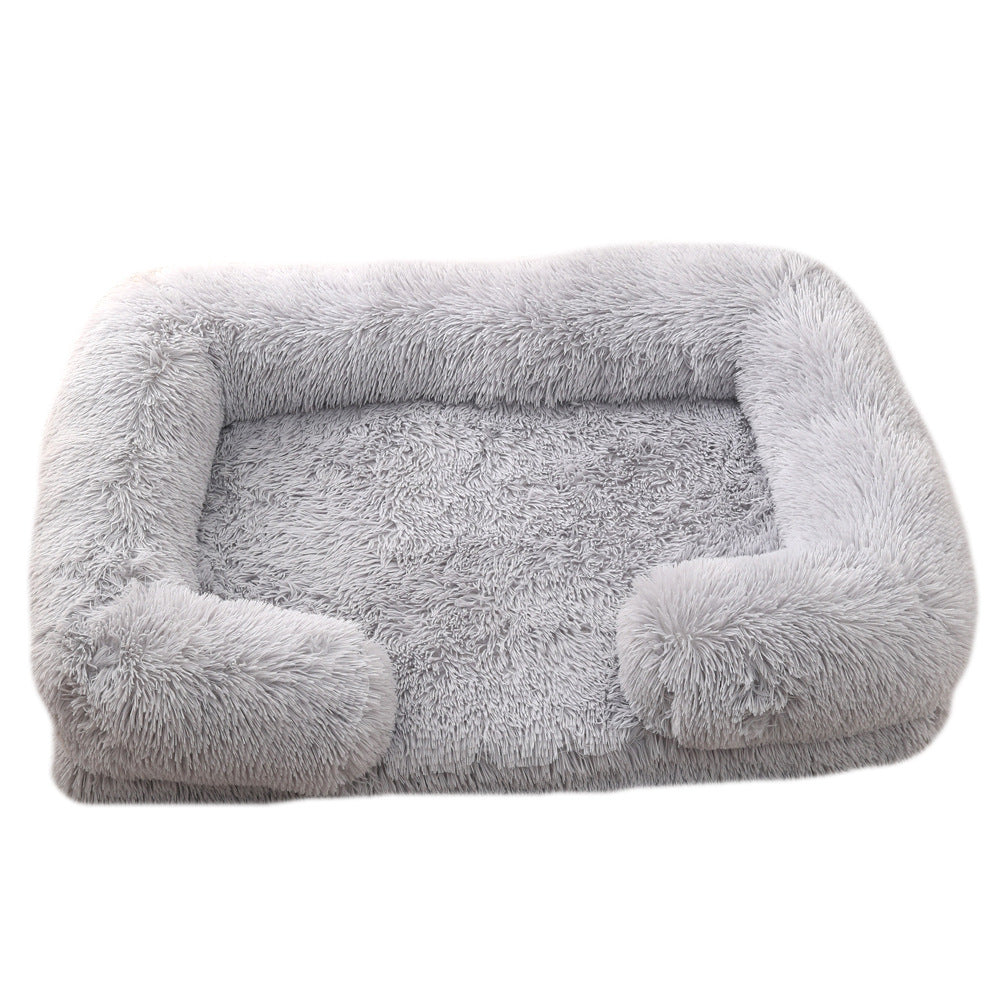 Plush Round Cozy Pet Bed Soft Warm Winter Mat