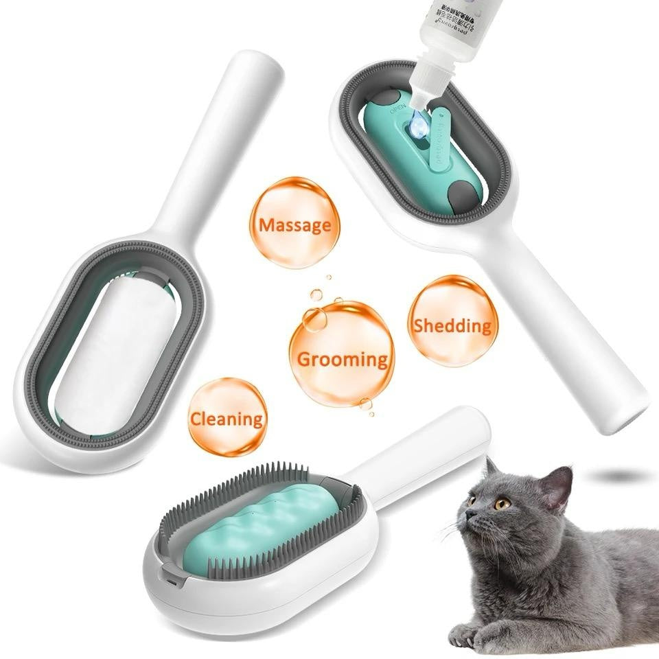 Pet Dematting Brush And Comb For Removing Loose Hair