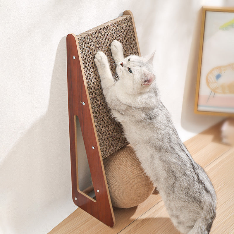 Corrugated Paper Pet Scratching Board Interactive Toy