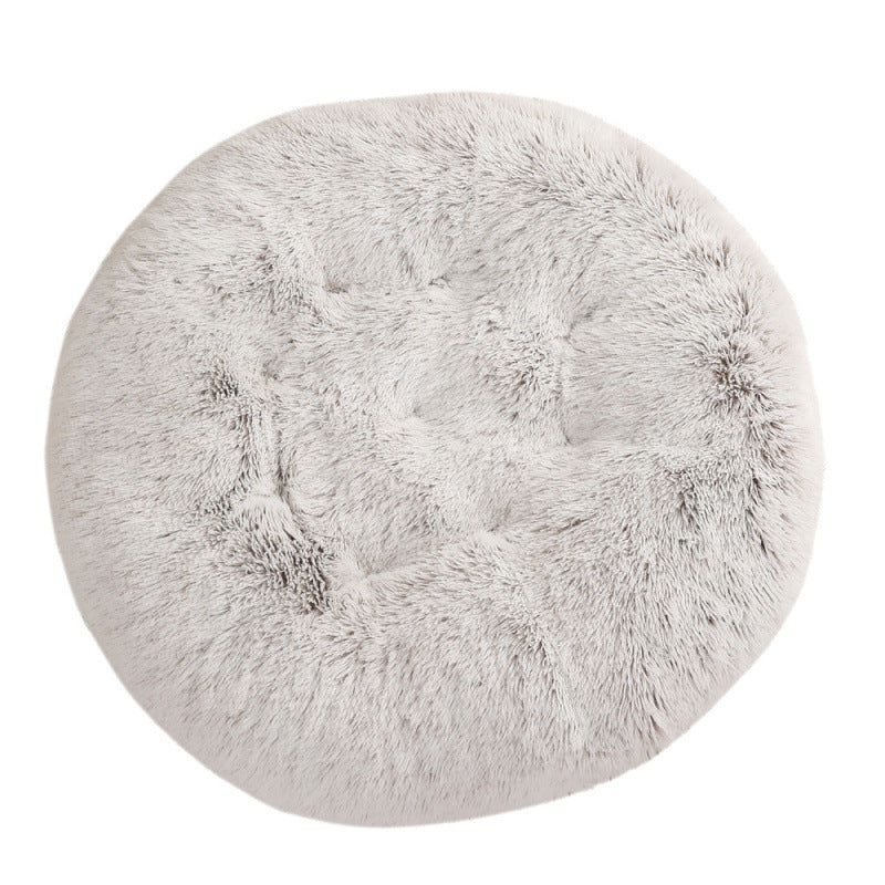 Round Plush Pet Mat Soft Cozy Indoor Bed