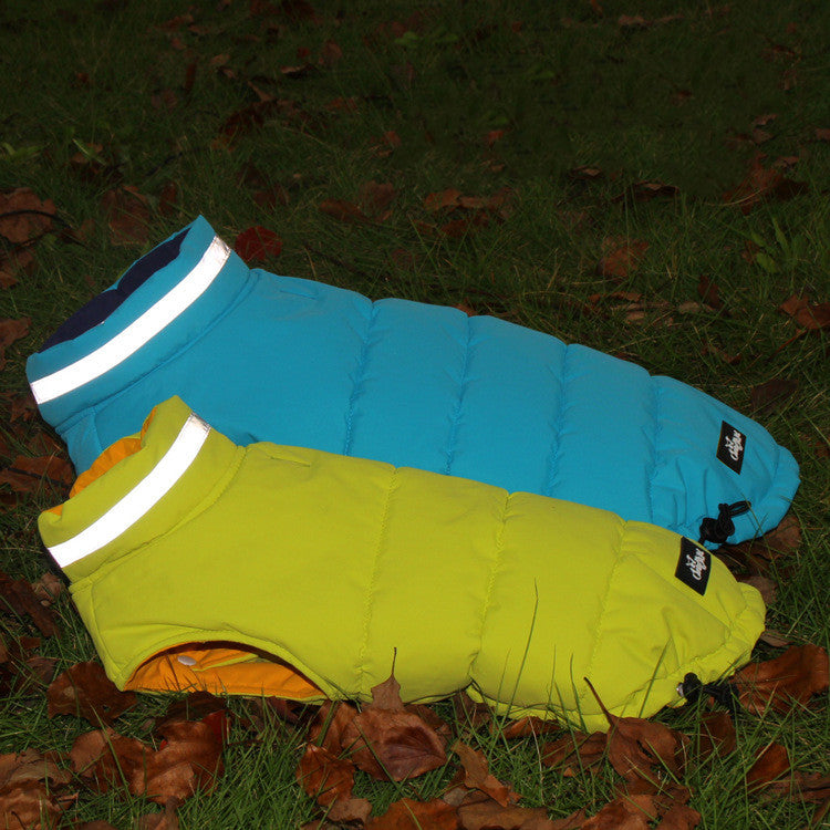 Thickened Waterproof Outdoor Pet Jacket Double-Sided Reflective Design