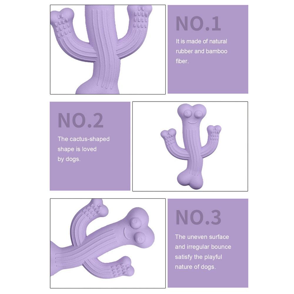 Cactus Pet Chew Toy Durable Interactive Boredom Relief