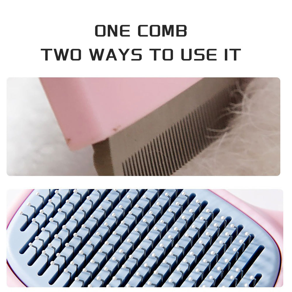 Pet Grooming Deshedding Brush And Dematting Comb For All Hair Breeds