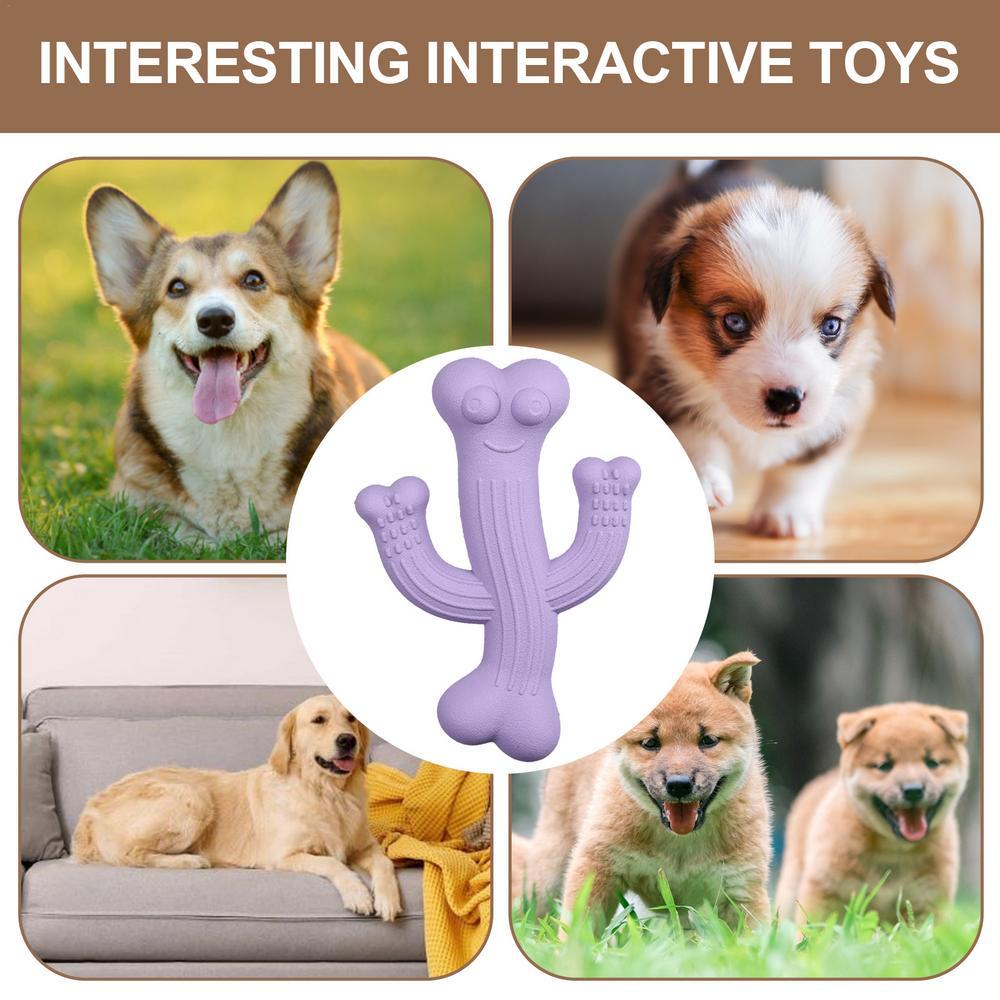 Cactus Pet Chew Toy Durable Interactive Boredom Relief