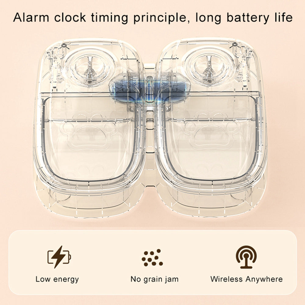 Automatic Pet Feeder Smart Timer Food Dispenser Stainless Steel Bowl